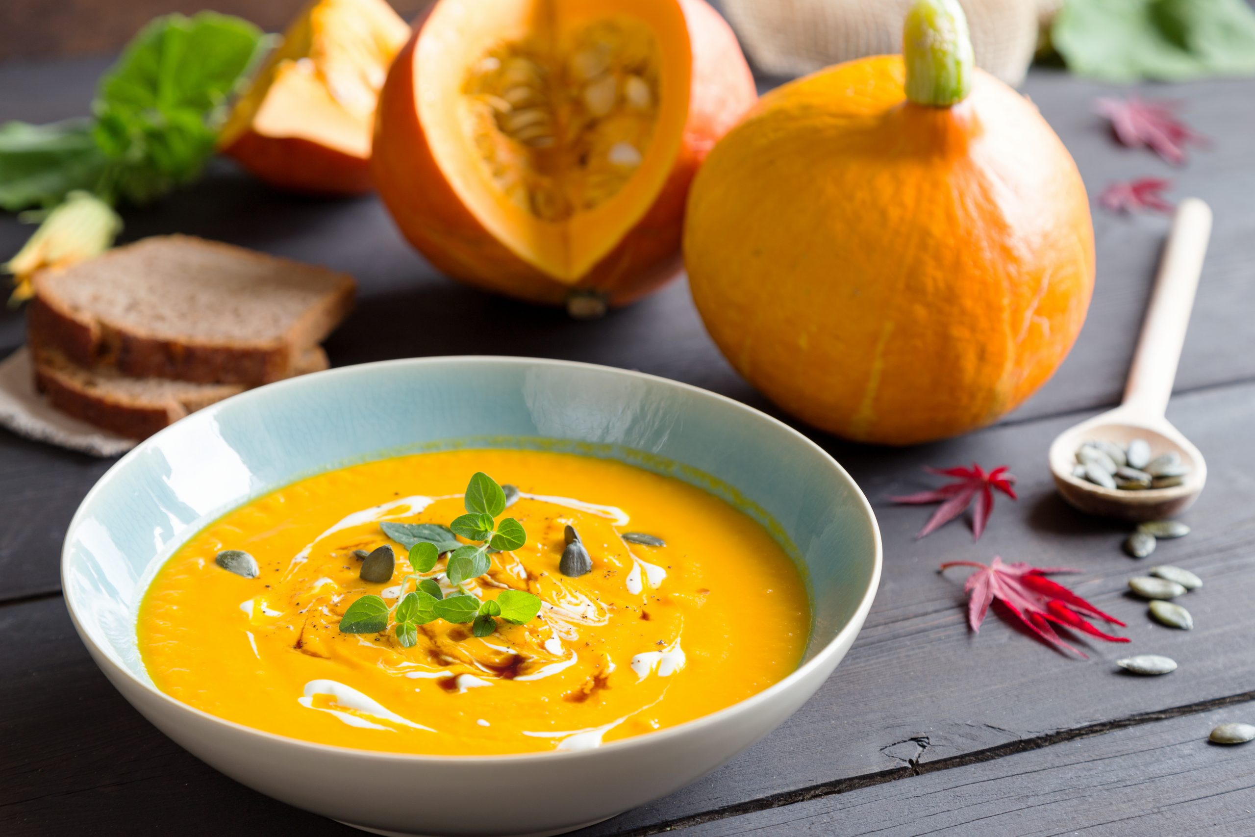 Eine herbstliche Kürbiscremesuppe