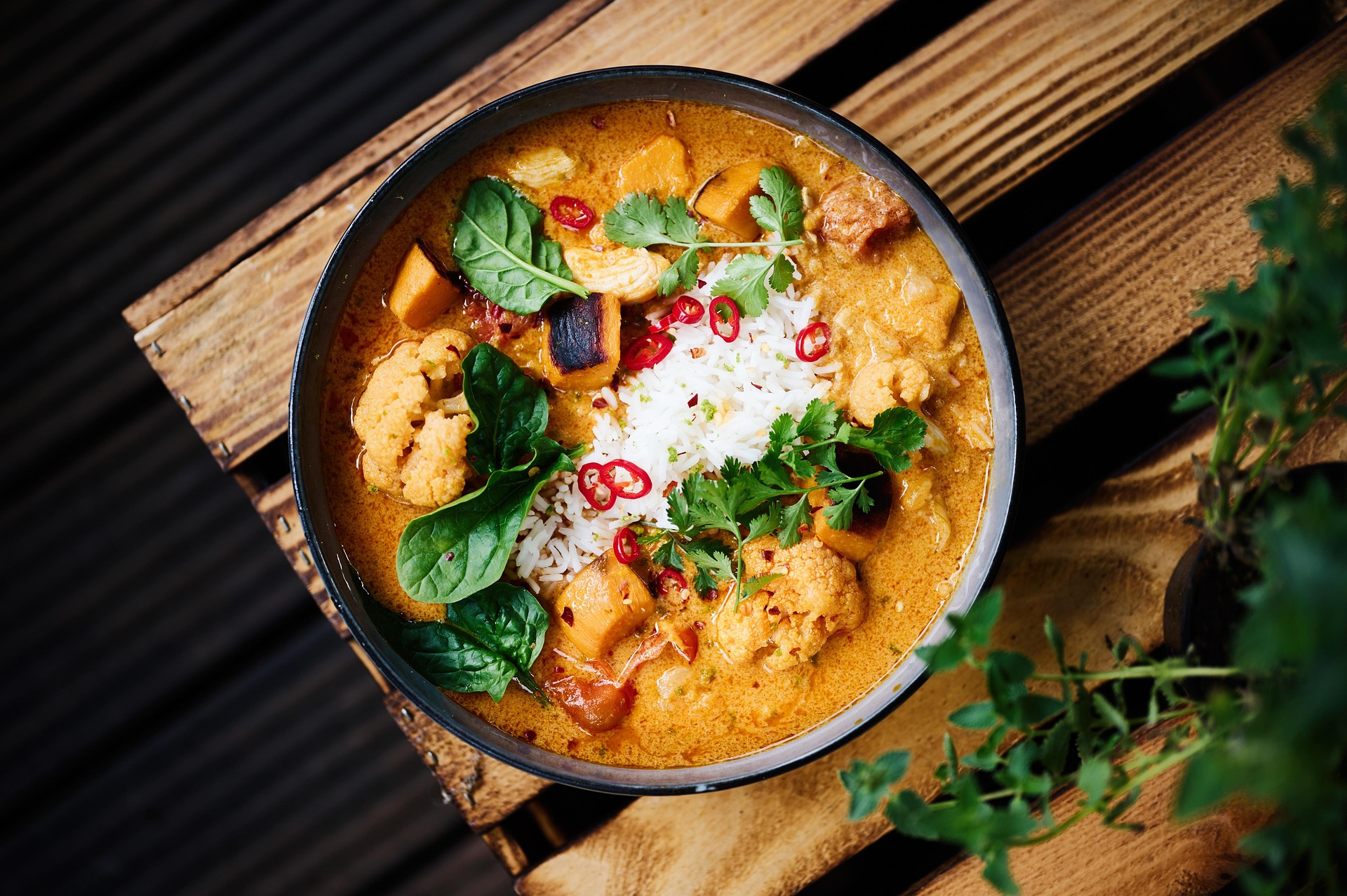 gesunde Mahlzeit im Teller